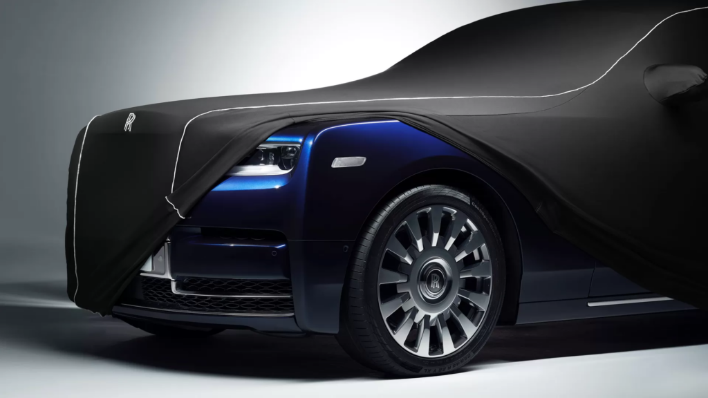 Interiérové krycí plachty pro vozy Rolls-Royce